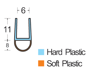 shower screen pvc water stopper profile a